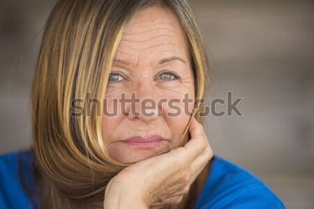 Thoughtful daydreaming woman portrait Stock photo © roboriginal