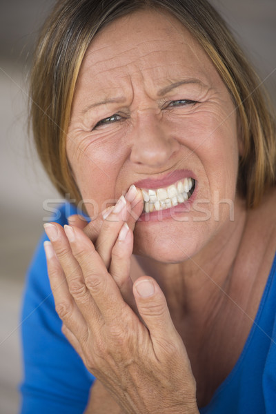 Mulher dor dente dor retrato atraente Foto stock © roboriginal