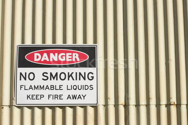 Danger no smoking or open fire sign Stock photo © roboriginal