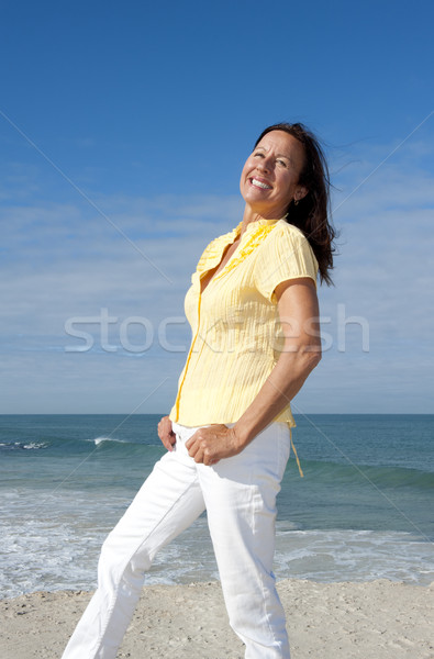 Fit active retirement woman outdoor Stock photo © roboriginal