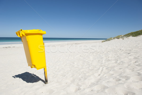 Rubbish bin at beach Stock photo © roboriginal