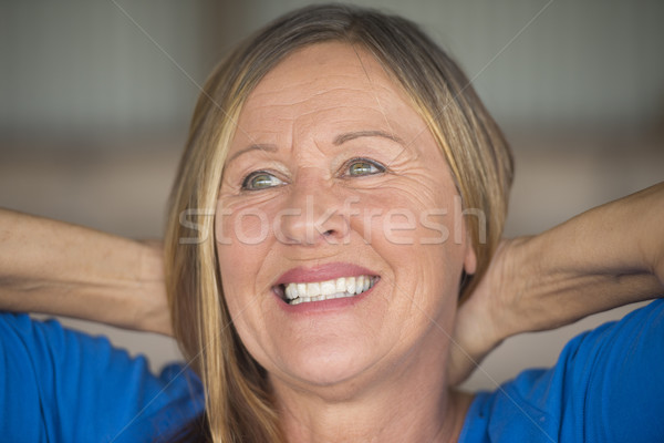 Happy joyful confident mature woman portrait Stock photo © roboriginal