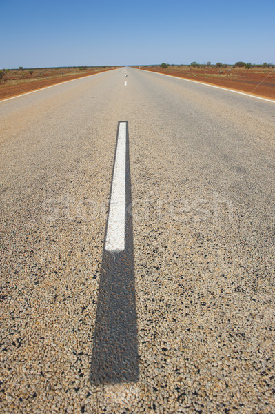ストックフォト: オーストラリア人 · 道路 · 風景 · 長い · 孤独 · オーストラリア