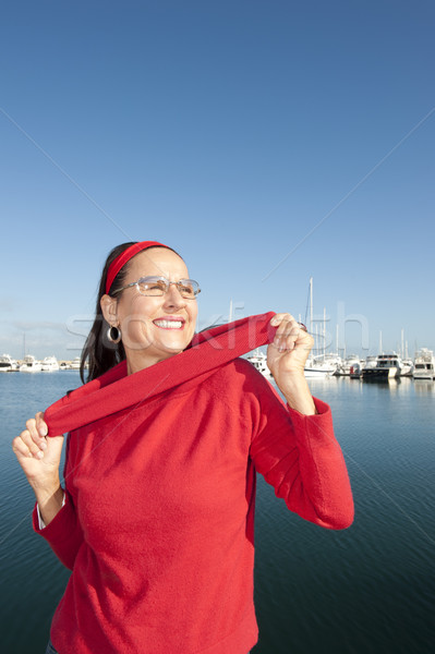 Portrait woman active retirement Stock photo © roboriginal