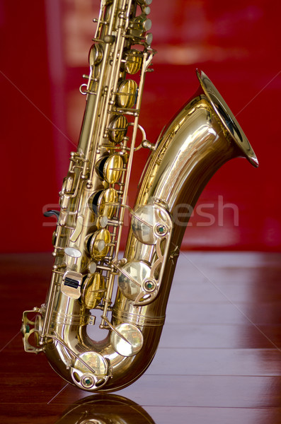 Saxophone brass music instrument Stock photo © roboriginal