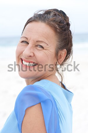 Stok fotoğraf: Portre · mutlu · emekli · çekici · orta · yaşlı · kadın