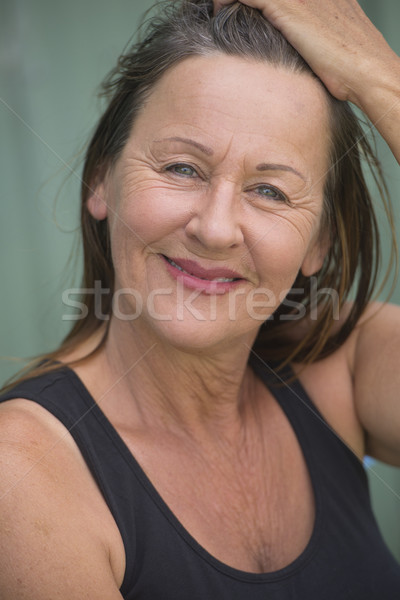 Fit healthy happy mature woman portrait Stock photo © roboriginal