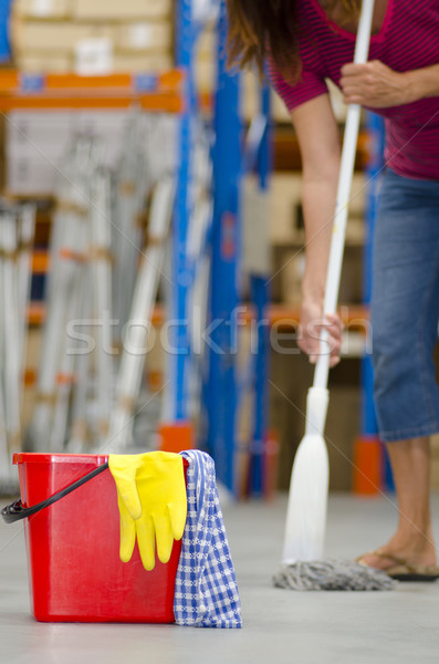 Stock photo: Cleaning business warehouse