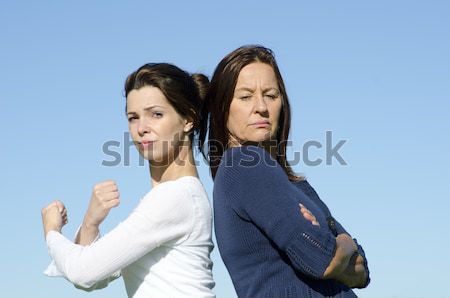 Dramatic argument between mother and daughter. Stock photo © roboriginal