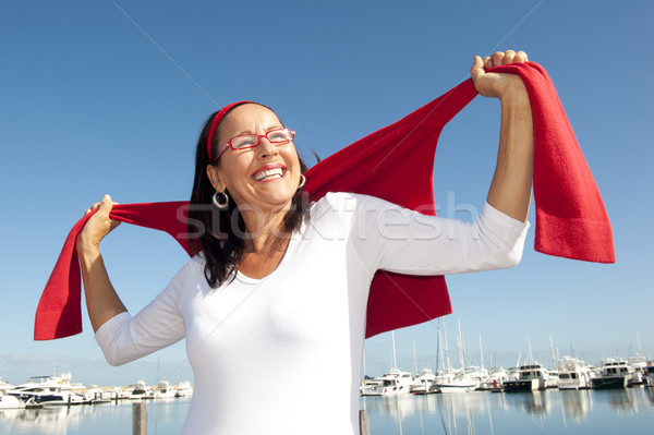 Happy active retirement woman Stock photo © roboriginal