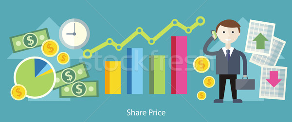 Share Price Exchange Concept Design Stock photo © robuart