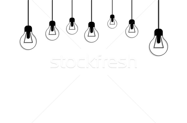 Glowing Yellow Light Bulb. Idea Concept Stock photo © robuart