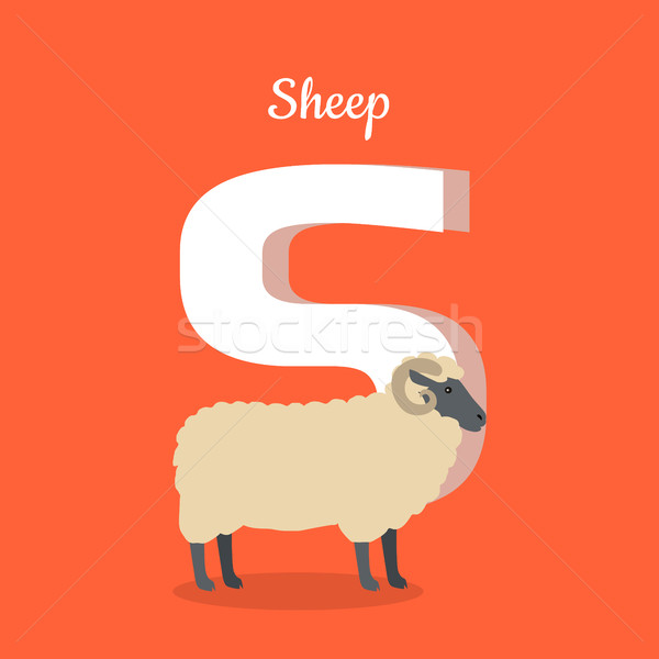 Animal Alphabet Concept in Flat Design Stock photo © robuart