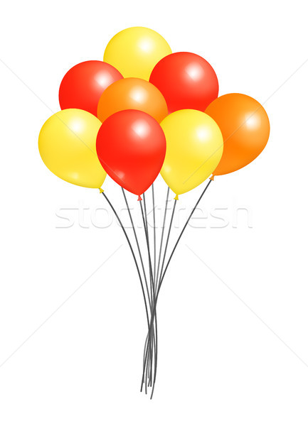 Balloons Big Bundle Party Decorations, Birthdays Stock photo © robuart