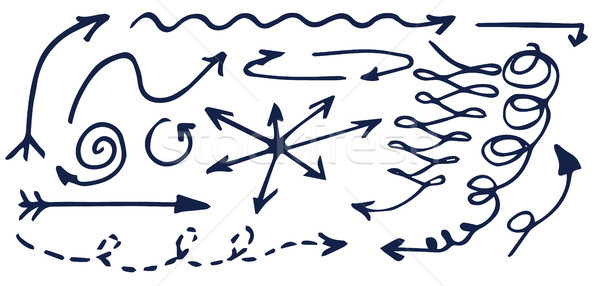 Arrows Sketches Hand Drawn Vector Illustration Stock photo © robuart