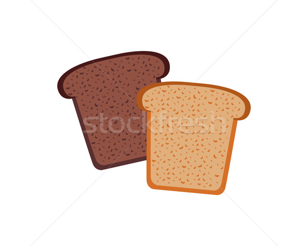 Bread Design Flat Isolated White Stock photo © robuart