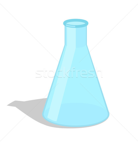 Empty Chemical Flask with Shadow Vector Icon Stock photo © robuart