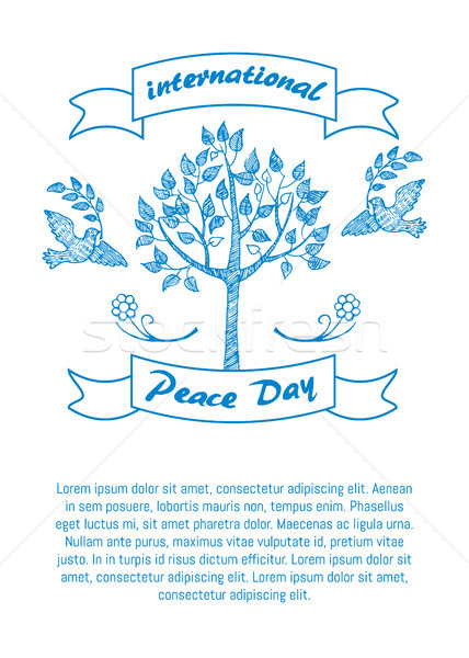 International Day of Peace Promotional Poster Stock photo © robuart
