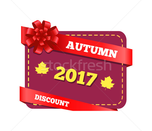 Stock photo: Autumn 2017 Sticker and Icons Vector Illustration
