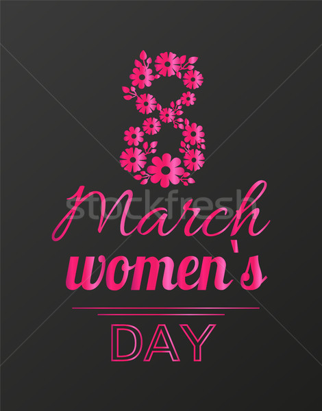 International Womans Day Holiday on Eight of March Stock photo © robuart