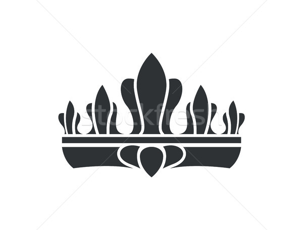 Crown Silhouette Idea Closeup Vector Illustration Stock photo © robuart