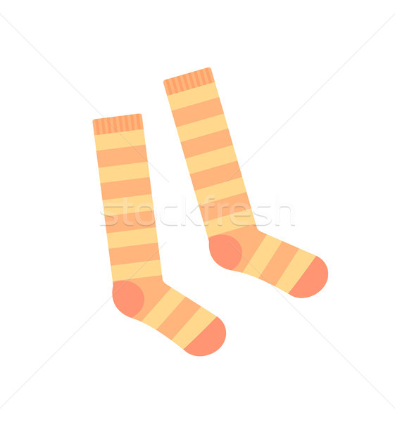 sock clothes baby girl image vector illustration outline Stock