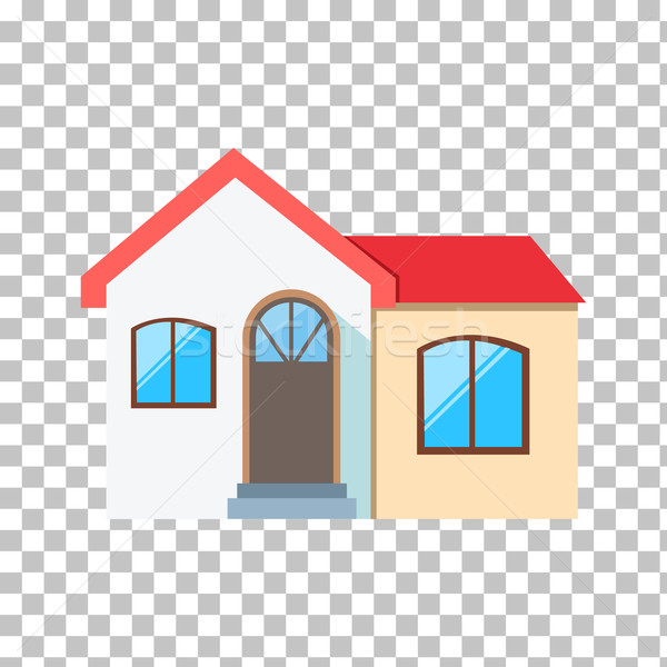Casa casa icono inmobiliario pequeño aislado Foto stock © robuart
