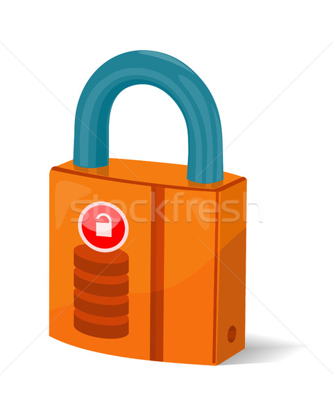 Data Storage Sign Symbol Icon. Lock Isolated. Padlock Stock photo © robuart