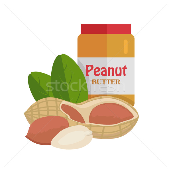 Peanuts with Peanut Butter. Stock photo © robuart