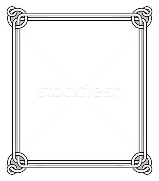 Ornamental Frame with Vintage Decor Round Elements Stock photo © robuart