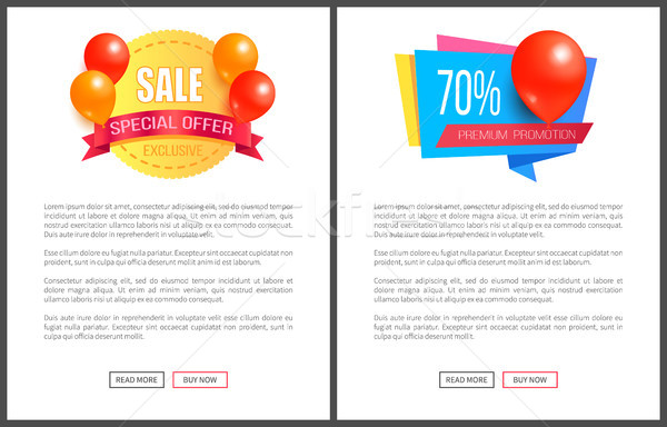 Special Discount Weekend Sale Best Balloons Label Stock photo © robuart