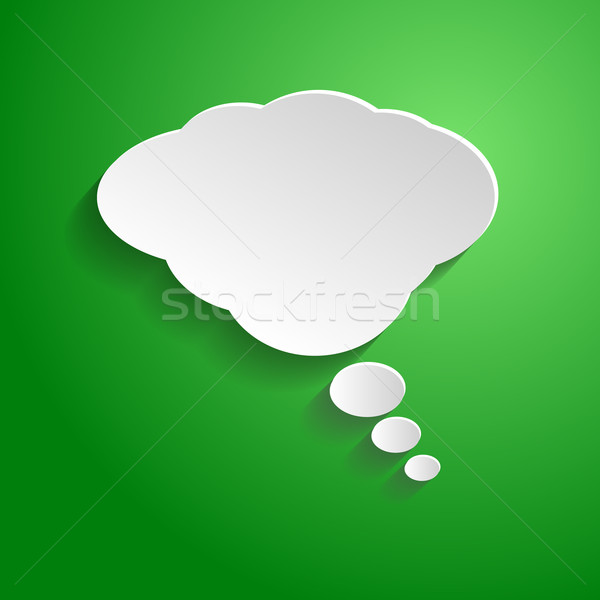 [[stock_photo]]: Bulle · vert · résumé · communication · parler · nuage