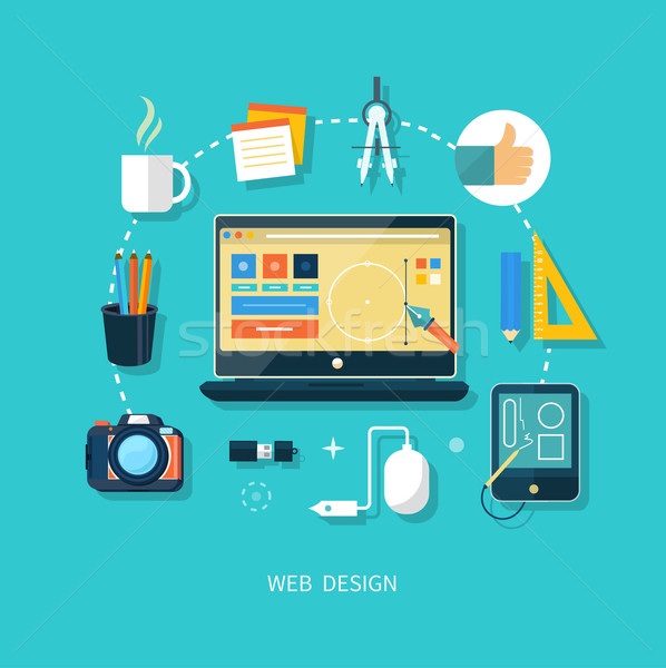 Programm Design Web-Design Bildschirm Architektur Stock foto © robuart