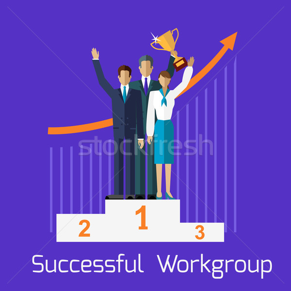 Successful Workgroup People Design Stock photo © robuart