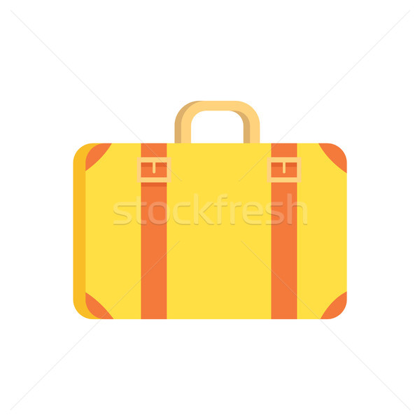 Stock photo: Vintage Suitcase Icon Vector Illustration