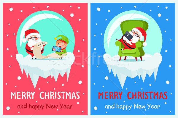 List of Gifts Merry Christmas Vector Illustration Stock photo © robuart