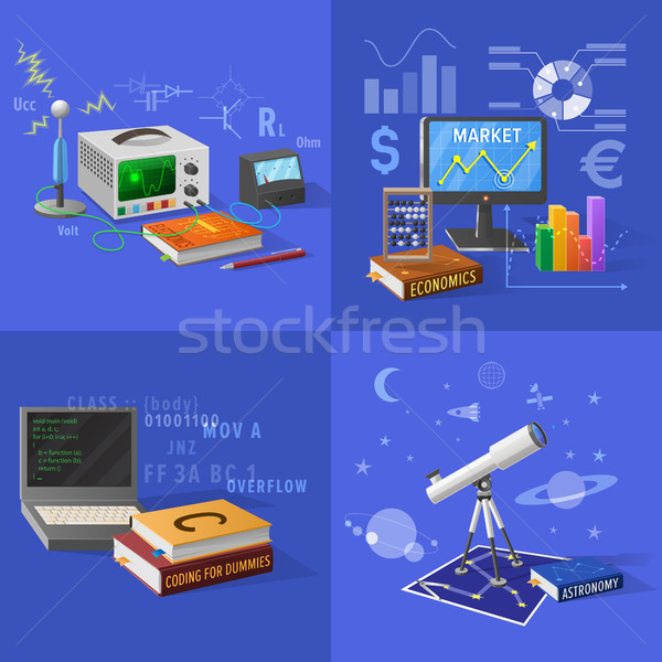 Devices for Educational Activities Illustrations Stock photo © robuart