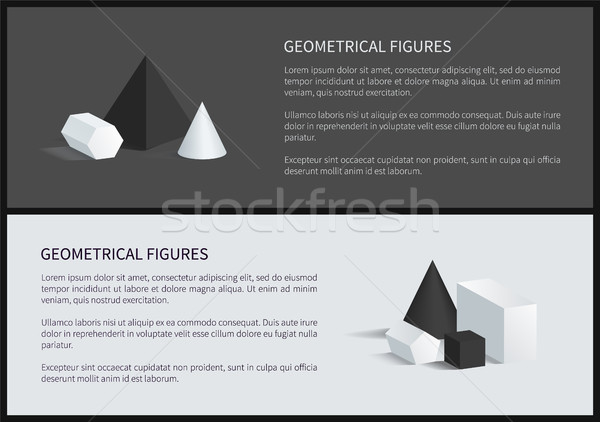 Geometrical Figures Banners Vector Illustration Stock photo © robuart