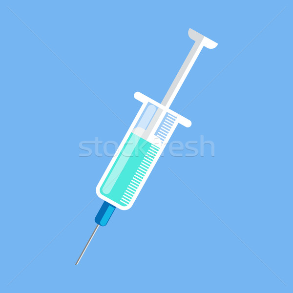 Foto stock: Jeringa · icono · diseno · aislado · aguja · médicos