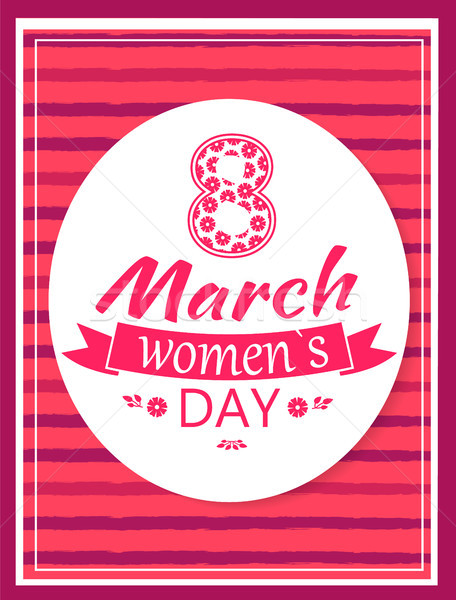 Greeting Card Design 8 March Womens Day Postcard Stock photo © robuart