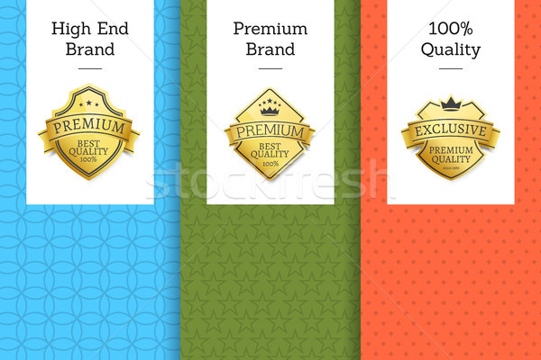 High End Brand Premium Quality 100 Golden Label Stock photo © robuart