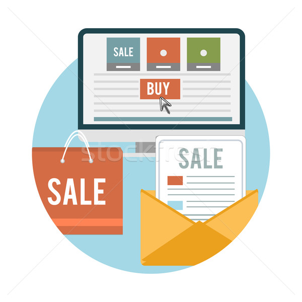 Business online sale icons Stock photo © robuart