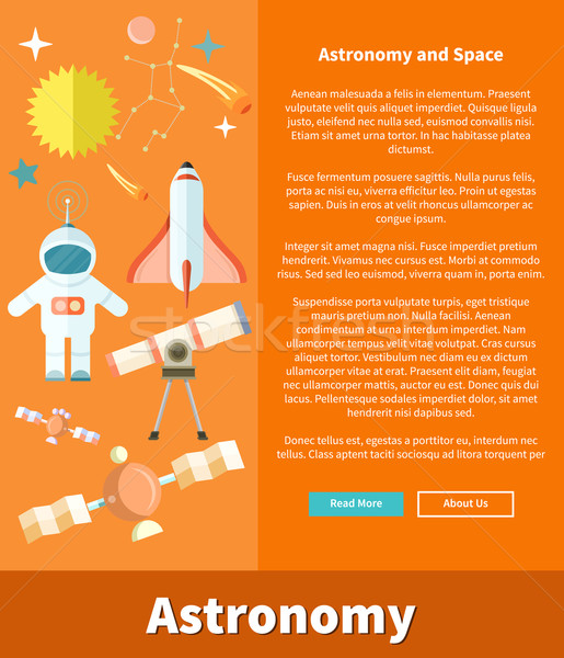 Astronomie espace web page design astrologie [[stock_photo]] © robuart