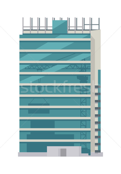 Constructii etaje ochelari icoană zgârie-nori Imagine de stoc © robuart