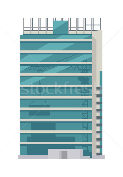 Bâtiment verres icône gratte-ciel [[stock_photo]] © robuart