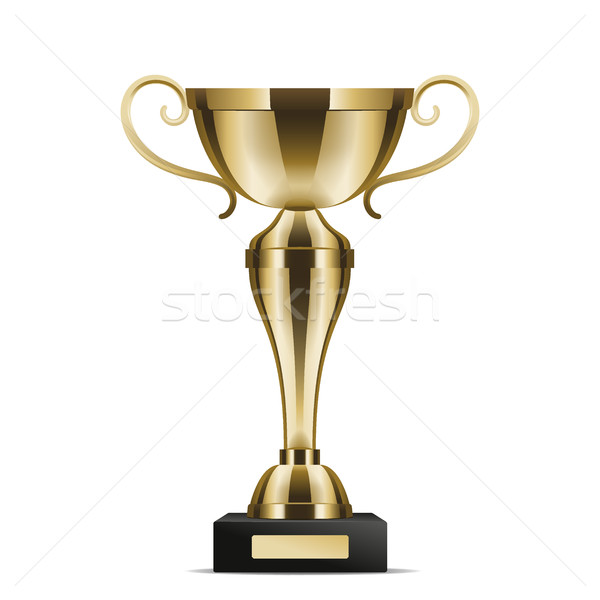 Realistic Golden Trophy Cup Isolated Illustration Stock photo © robuart