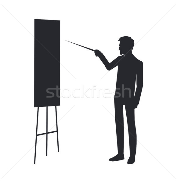 Businessman with Whiteboard Vector Illustration Stock photo © robuart