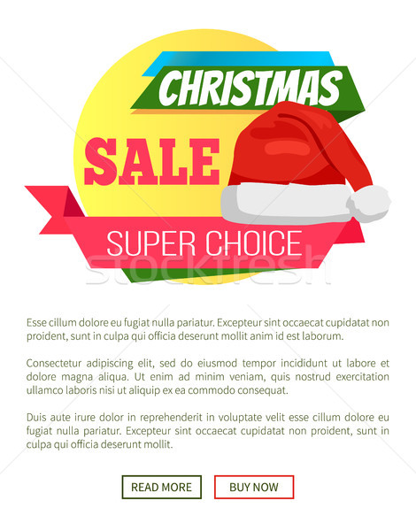 Foto d'archivio: Super · scelta · Natale · vendita · promo · babbo · natale