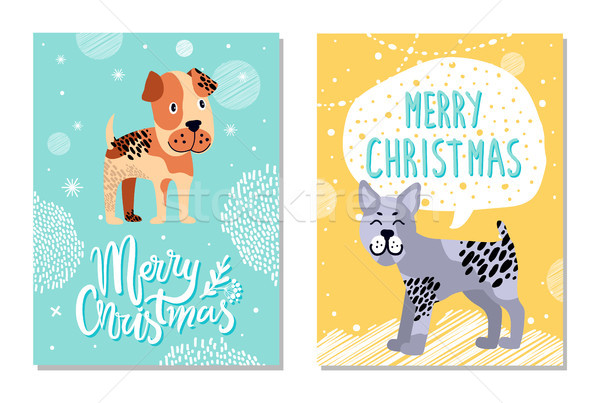 Merry Christmas Calendar Image Vector Illustration Stock photo © robuart