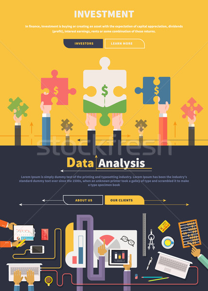 Stock photo: Analyzing and Investment Concept